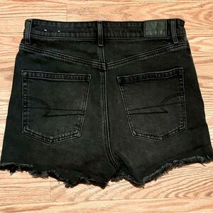 American Eagle high waisted black Jean shorts size 2